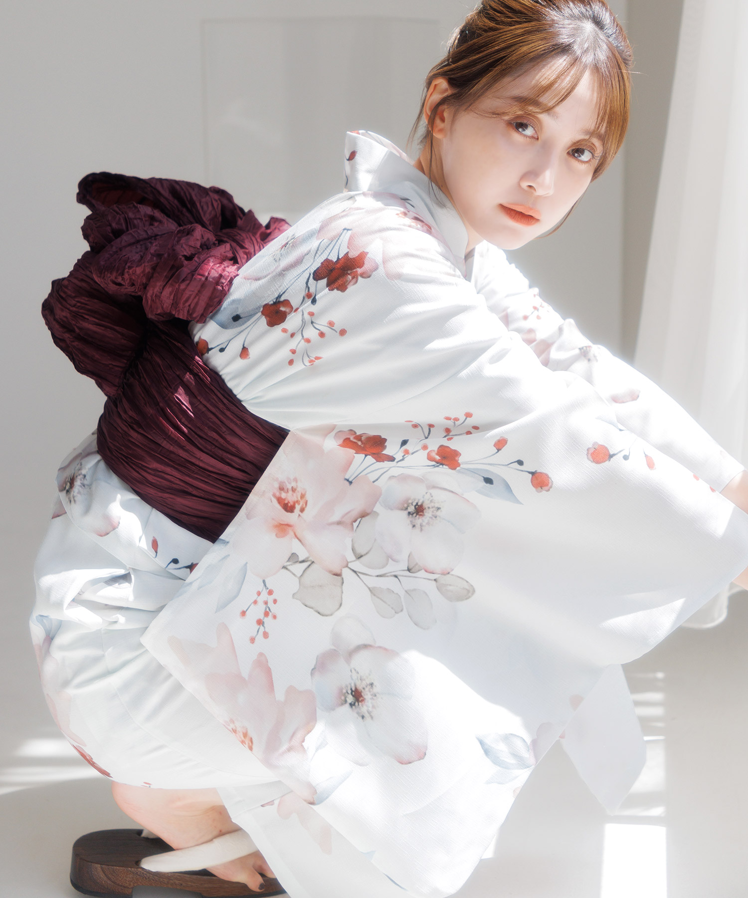 浴衣 ワンピース セパレート レディース セット 二部式 2way 簡単（ゆかた・しわ兵児帯・着付け本） レトロ おしゃれ 白 シンプル 10代 20代 30代 2025年 | Dita | 06