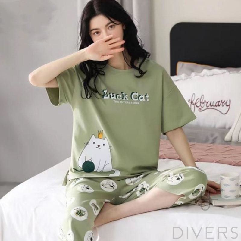 パジャマ レディース 夏 ルームウェア 半袖13色 かわいい 上下セット ナイトウェア パジャマ 部屋着 シンプル おしゃれ 可愛い 涼しい 部屋着 寝間着 | ブランド登録なし | 06
