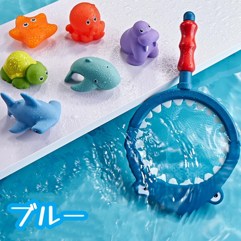 送料無料 おふろでキンギョすくい お風呂 おもちゃ 水鉄砲 プール おふろ 海 持ち運び バスタイム 子供 赤ちゃん 収納 動物 飽きない オモチャ アニマル 子ども | ブランド登録なし | 01