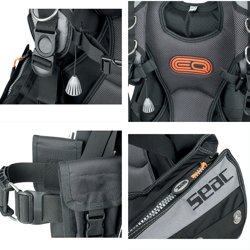 BCD SEAC シアック スキューバダイビング 重器材 EQ PRO
