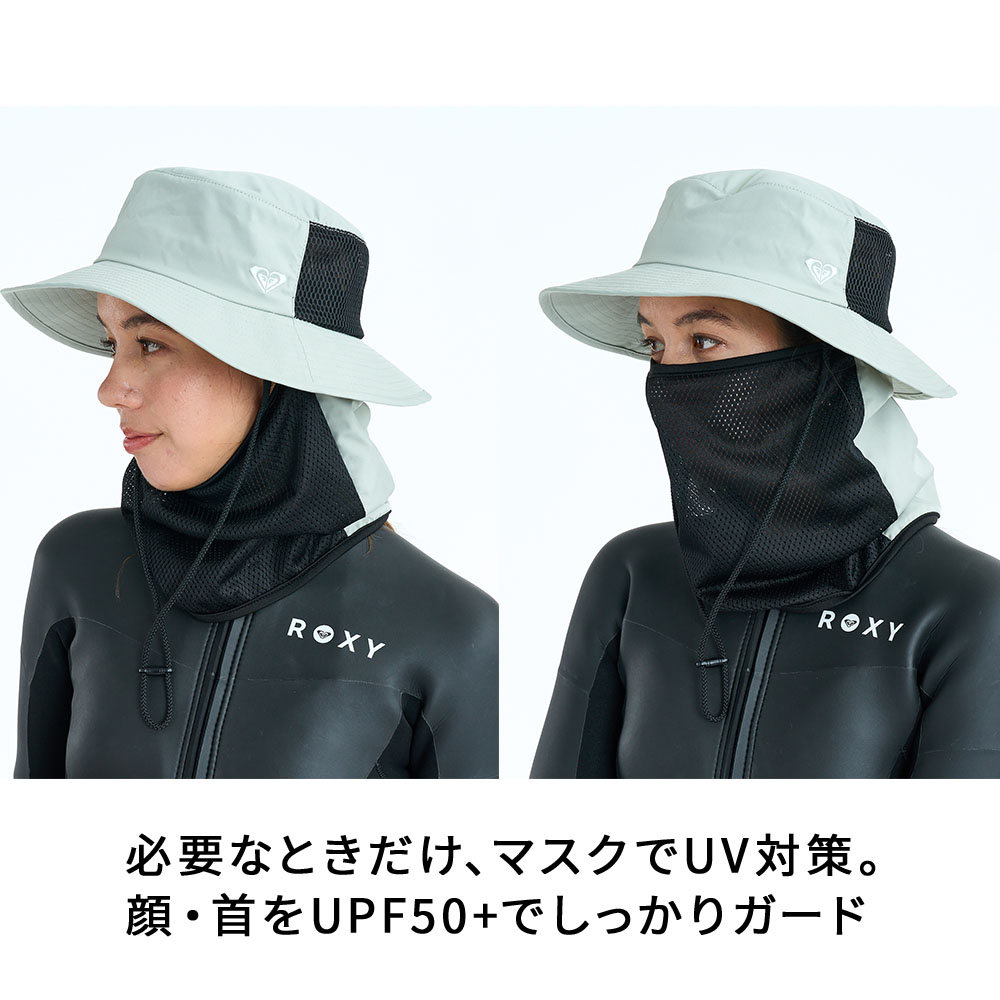 ロキシー サーフハット フェイスカバー UVカット UPF50+ ネックガード 