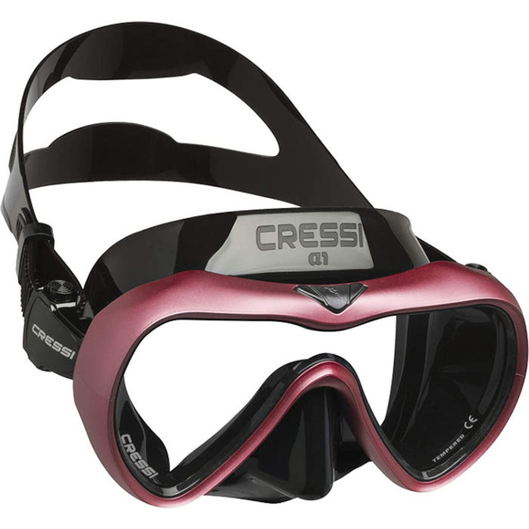 CRESSI(クレッシー)　A1 Mask エーワン ダイビングマスク スノーケリング フリーダイビング 素潜り 視界の広い 1眼レンズ くもり止め加工 アンチフォグ｜divinggear｜03