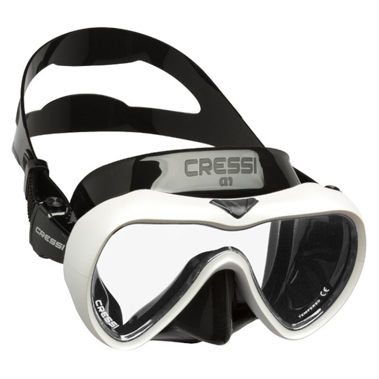 CRESSI(クレッシー)　A1 Mask エーワン ダイビングマスク スノーケリング フリーダイビング 素潜り 視界の広い 1眼レンズ くもり止め加工 アンチフォグ｜divinggear｜06
