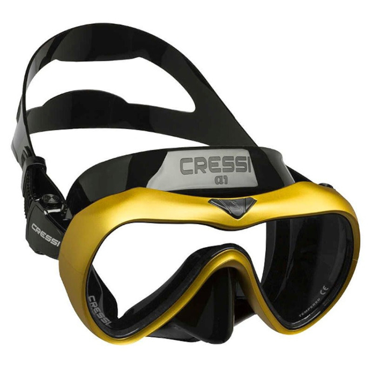 CRESSI(クレッシー)　A1 Mask エーワン ダイビングマスク スノーケリング フリーダイビング 素潜り 視界の広い 1眼レンズ くもり止め加工 アンチフォグ｜divinggear｜02