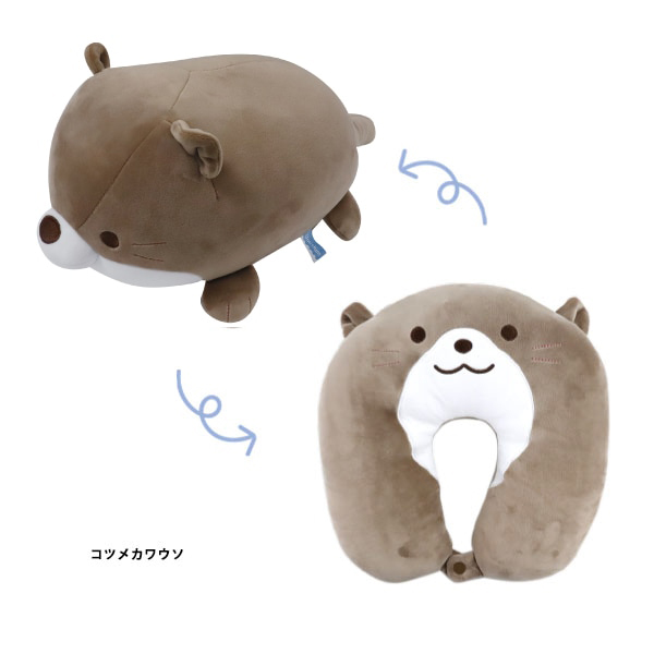 CRAB ネックピロー ゴースト うにぐり クッション (2way) ずとまよ CRAB Neck Pillow & Ghost Uniguri Cushion (2way) - ZUTOMAYO MART