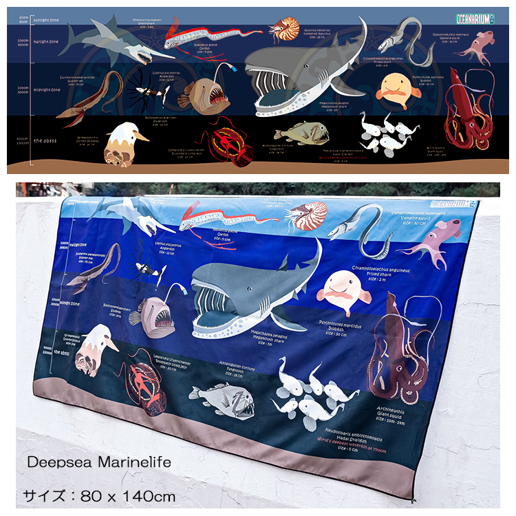 Oceanarium(オーシャナリウム) ドライタオル [ 80 x 140cm ] 速乾 吸水