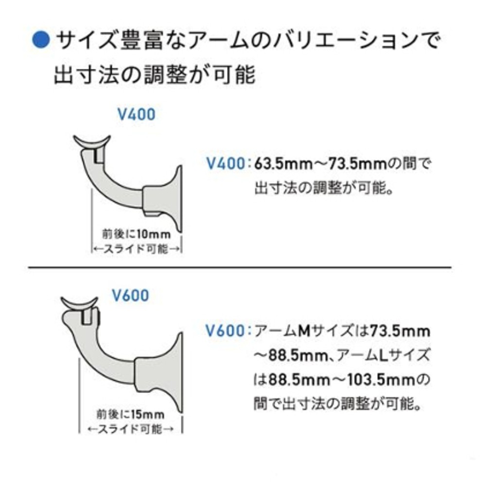 Asano V600 自在L型ブラケット 平受タイプ(鏡面・木ねじ) AK42094M 0