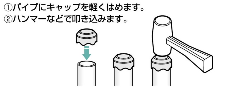 パイプキャップ 25.4用
