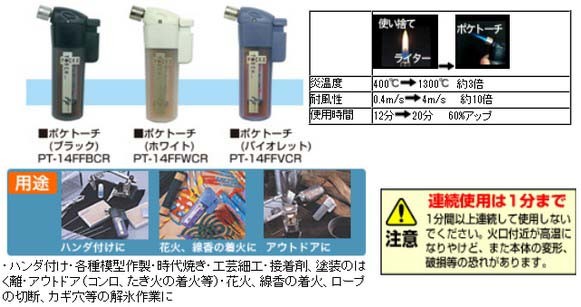 ポケトーチ(スケルトンバイオレット)