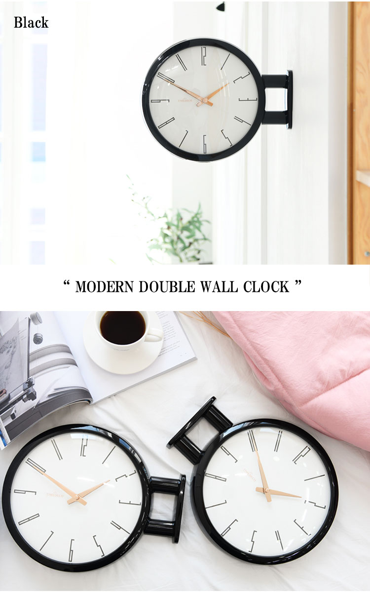 タイムデコ 掛け時計 TIMEDECO 正規販売店 MODERN DOUBLE WALL CLOCK