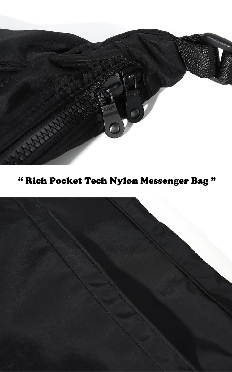 コードグラフィー クロスバッグ CODEGRAPHY Rich Pocket Tech Nylon Messenger Bag ナイロン