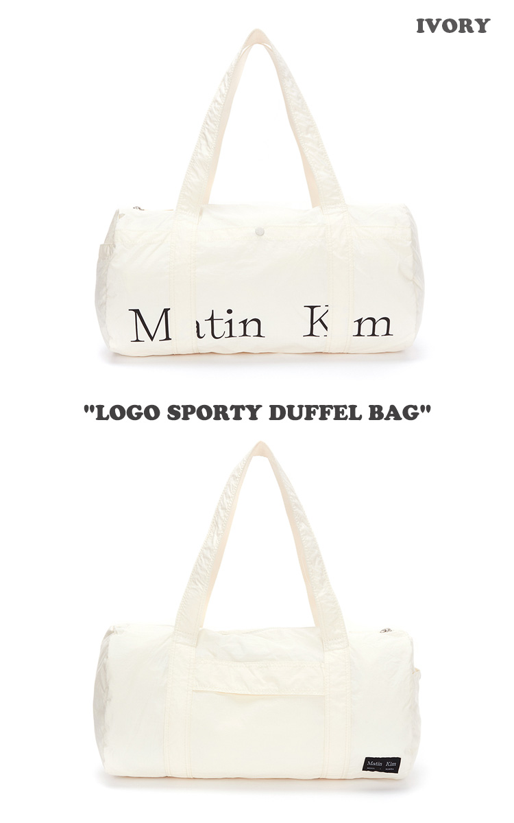 マーティンキム ボストンバッグ Matin Kim LOGO SPORTY DUFFEL BAG