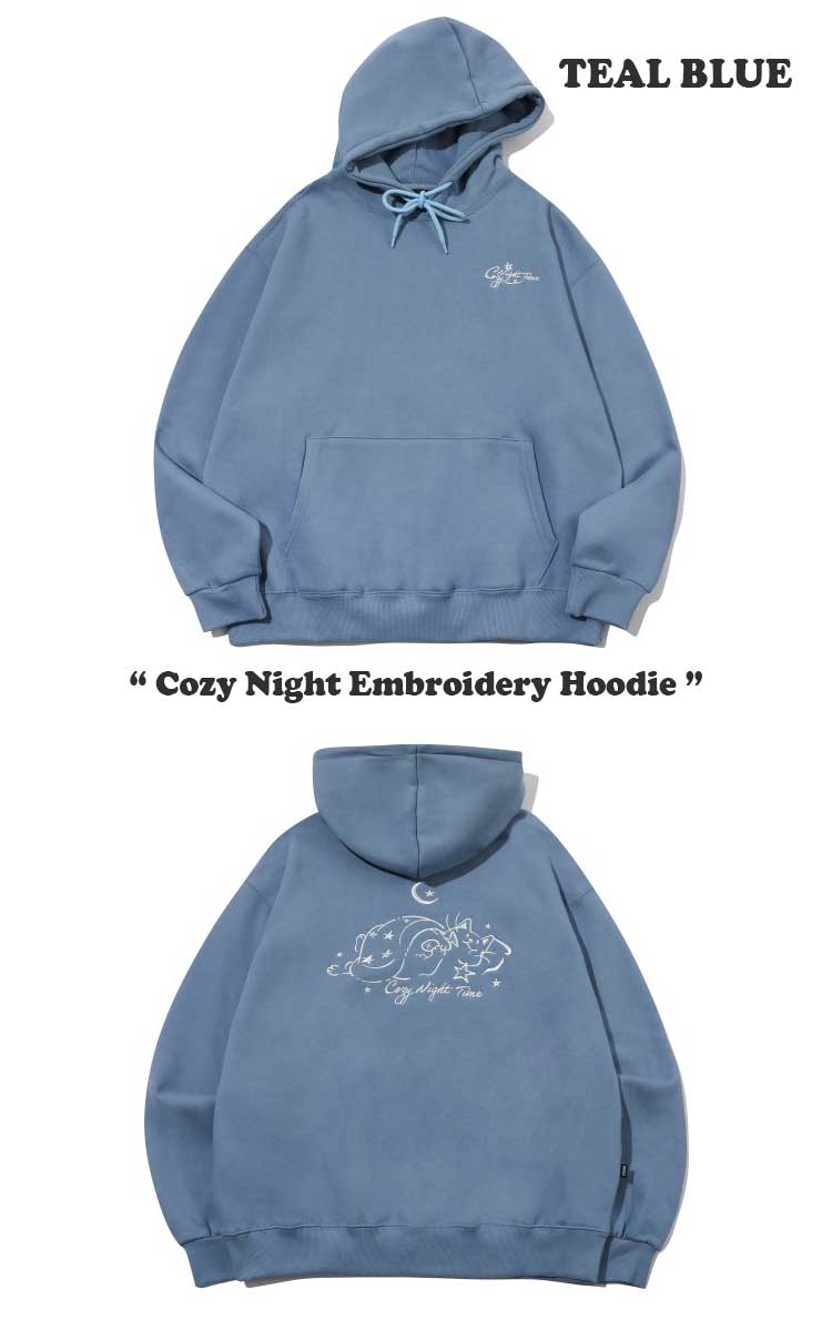 コンパーニョ 裏起毛 パーカー CPGN STUDIO_COMPAGNO 正規販売店 Cozy Night Embroidery Hoodie ...