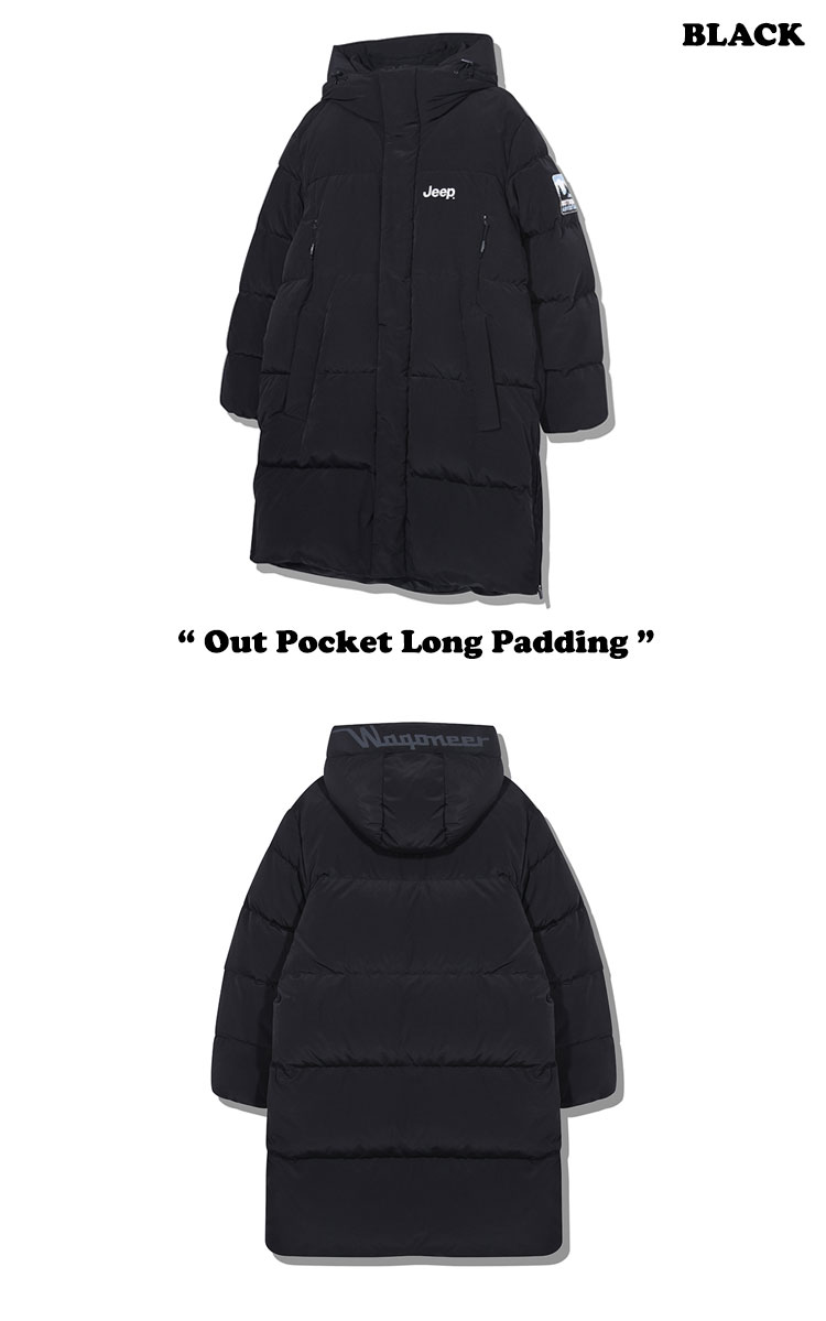 ジープ ダウン Jeep メンズ レディース Out Pocket Long Padding