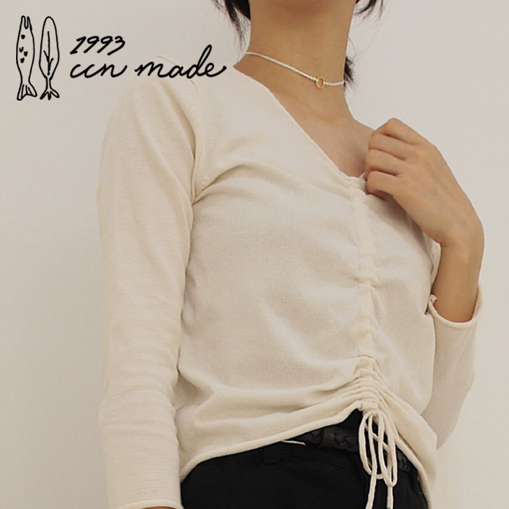 チェチャンナムメイド ネックレス ccnmade 正規販売店 COTTON NECKLACE コットンネックレス White ホワイト 韓国アクセサリー 1000000799 ACC