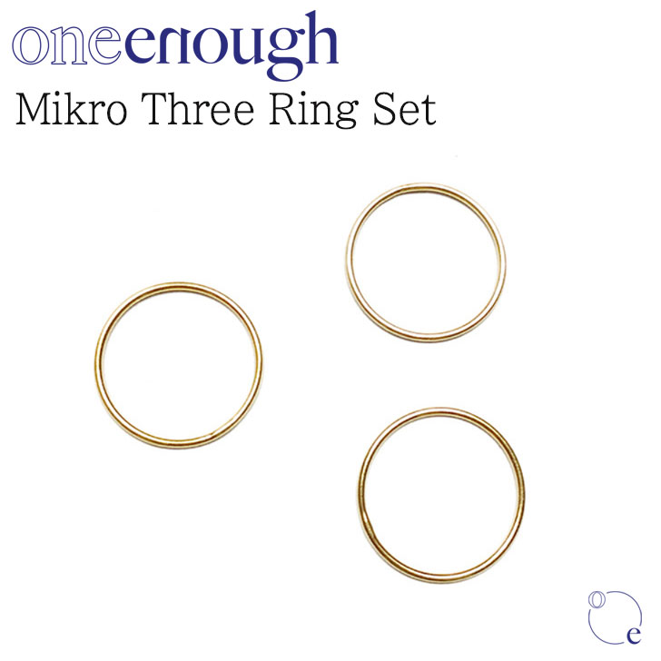 ワンイナフ 指輪 oneenough 正規販売店 レディース Mikro Three Ring Set マイクロ スリー リング セット GOLD ゴールド 韓国アクセサリー 516640 ACC
