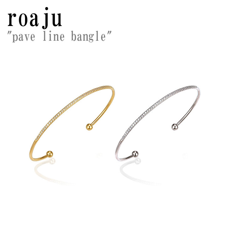 ロアジュ ブレスレット Roaju レディース pave line bangle パヴェ ライン バングル GOLD ゴールド WHITE ホワイト 114267 ACC