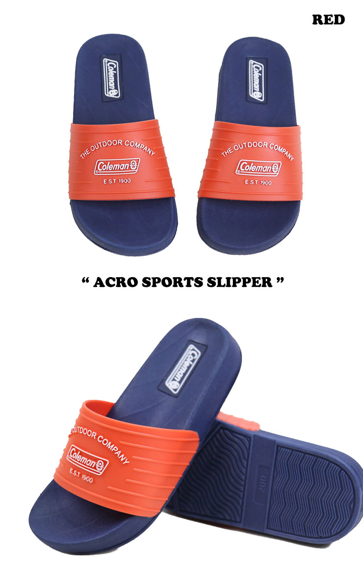 コールマン サンダル COLEMAN メンズ レディース ACRO SPORTS SLIPPER アクロ スポーツ スリッパ BLACK