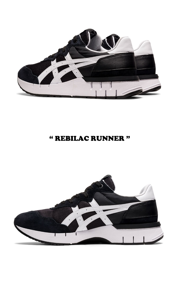 オニツカタイガー スニーカー Onitsuka Tiger メンズ レディース REBILAC RUNNER レビラック ランナー BLACK ブラック WHITE ホワイト 1183A396-002 シューズ RUNNER オニツカタイガー スニーカー Onitsuka Tiger メンズ レディース REBILAC レビラック ランナー BLACK ブラック WHITE ホワイト 1183A396