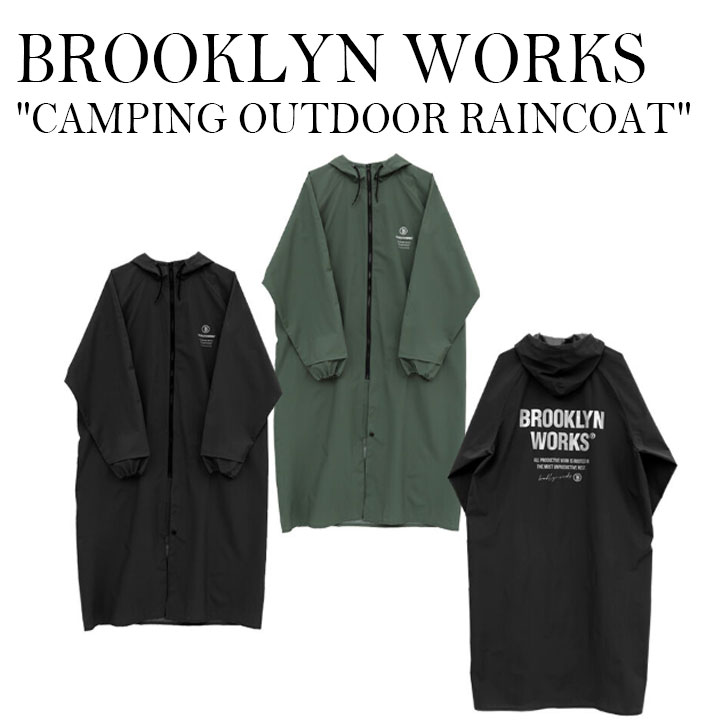 ブルックリン ワークス BROOKLYN WORKS ジャケット CAMPING OUTDOOR RAINCOAT BLACK KHAKI ACC 1861944 OTTD