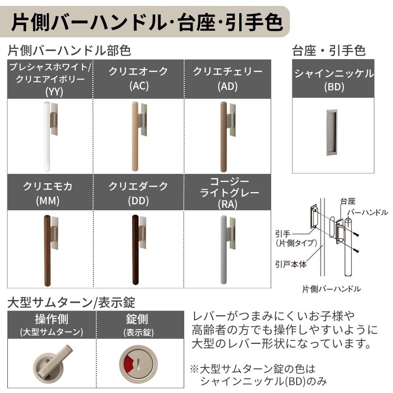 オーダーサイズLIXIL 室内引戸 片引戸 アウトセット 固定枠なし ラシッサS ガラス入り LGM DW540〜990×DH1700〜2380mm リクシル 建具 交換 リフォーム DIY_11