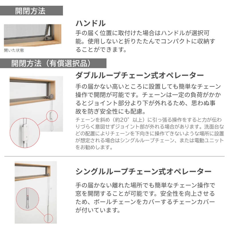 サーモスA 高所用横すべり出し窓 160023 W1640×H300mm オペレーター選択可 一般/Low-E 複層ガラス アルミサッシ リクシル トステム LIXIL TOSTEM リフォームの画像