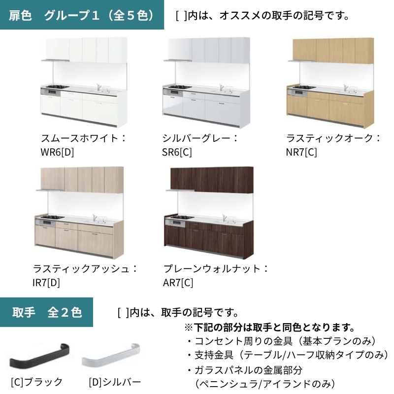 システムキッチン シエラ W2400mm 壁付I型 基本プラン ウォールユニット無 食洗機無し 間口240cm 奥行60cm グループ1 リクシル 流し台_5