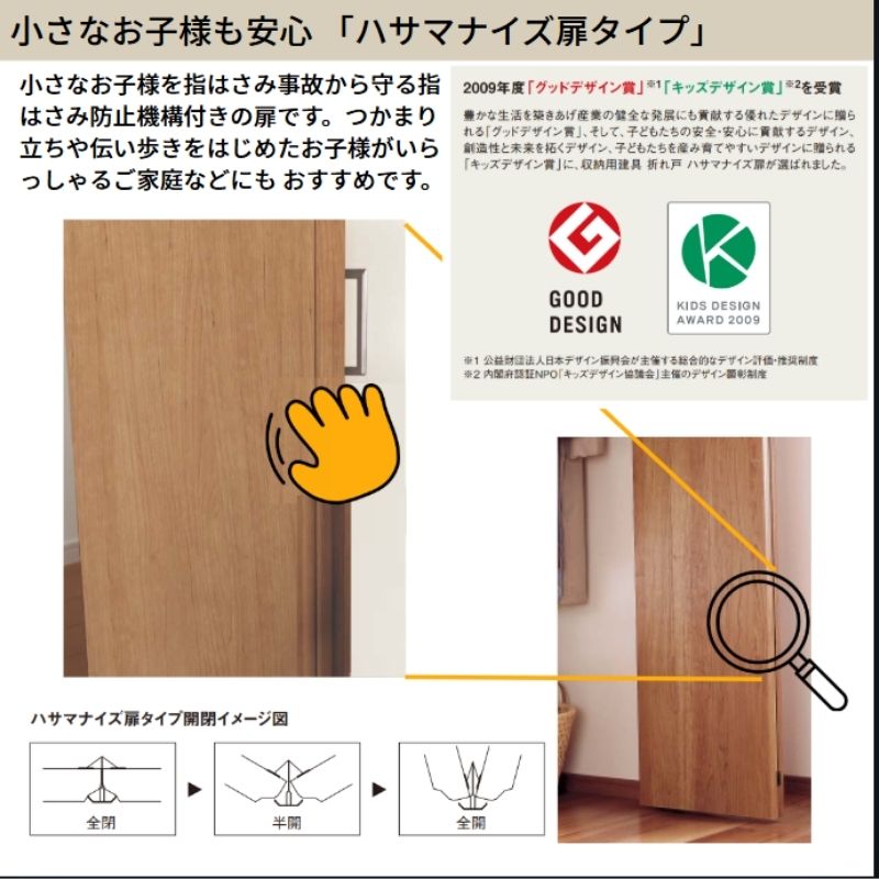 Panasonic（パナソニック） ベリティス クローゼットドア 折れ戸 4枚