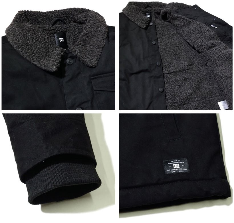 DC ジャケット メンズ デッキジャケット 裏ボア 17 DECK JACKET DC SHOE 5410J702 大き いサイズ 2017秋冬 新作