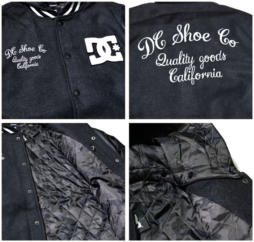 DC スタジャン メンズ スタジアムジャケット 17 LETTERMAN JACKET DC SHOE 5410J707 大きいサイズ 2017秋冬 新作