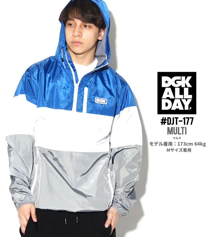DGK ウィンドブレーカー メンズ ナイロン TRI JACKET DJT-177 大きいサイズ 2017 春夏 新作