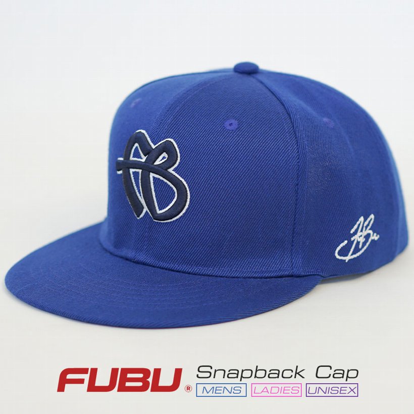 FUBU フブ スナップバックキャップ メンズ 帽子 ベースボールキャップ FB CAP ブルー F...