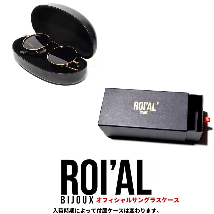 ROIAL BIJOUX サングラス メンズ ブランド おしゃれ ラウンド型 カラーレンズ ミラー 眼鏡 メガネ アイウェア