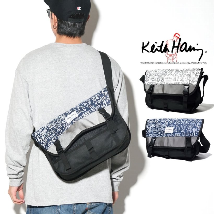Keith Haring キースヘリング ショルダーバッグ メッセンジャーバッグ 鞄 KHB-KH1605 メンズ レディース ファッション
