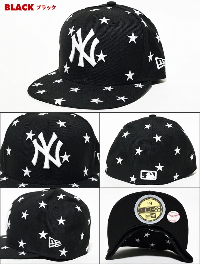 ニューエラ キャップ キッズ ベースボールキャップ スター 星 NEWERA Kid's 59FIFTY スターズ ニューヨークヤンキース 子供用 2017秋冬 新作
