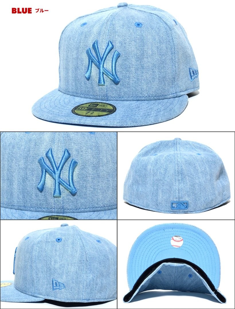 ニューエラ キャップ メンズ ベースボールキャップ NEWERA 59FIFTY デニム ニューヨーク・ヤンキース NY 2017 春夏 新作