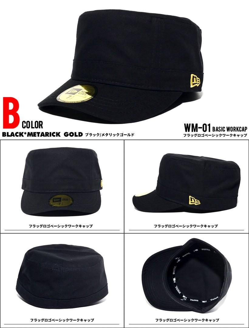ニューエラ キャップ メンズ ワークキャップ NEWERA WM-01 ダックコットン 夏 サマー