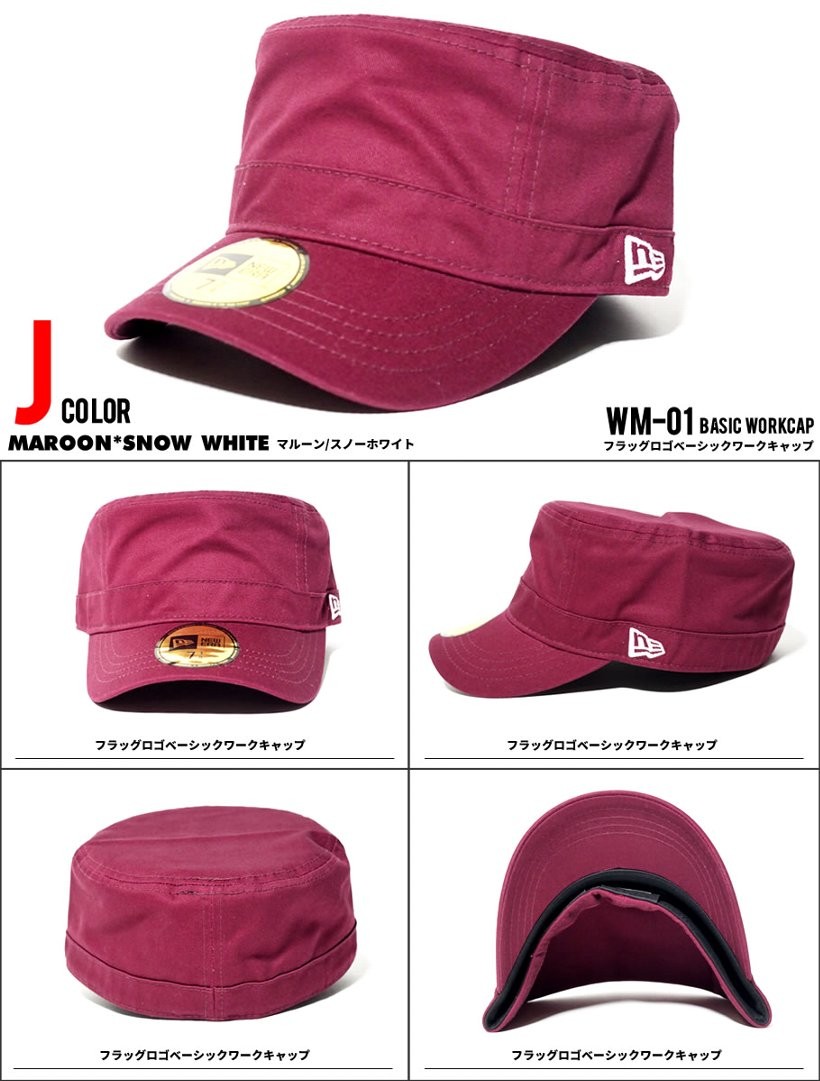 ニューエラ キャップ メンズ ワークキャップ NEWERA WM-01 ダックコットン 夏 サマー