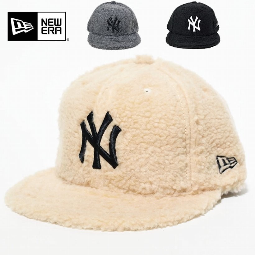 ニューエラ キャップ メンズ ベースボールキャップ ボアフリース 帽子 NEWERA 59FIFTY ニューヨークヤンキース 2017秋冬 新作