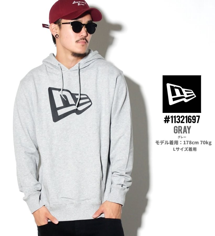 ニューエラ NEWERA プルオーバーパーカー Sweat Pullover Hoodie Flag Logo