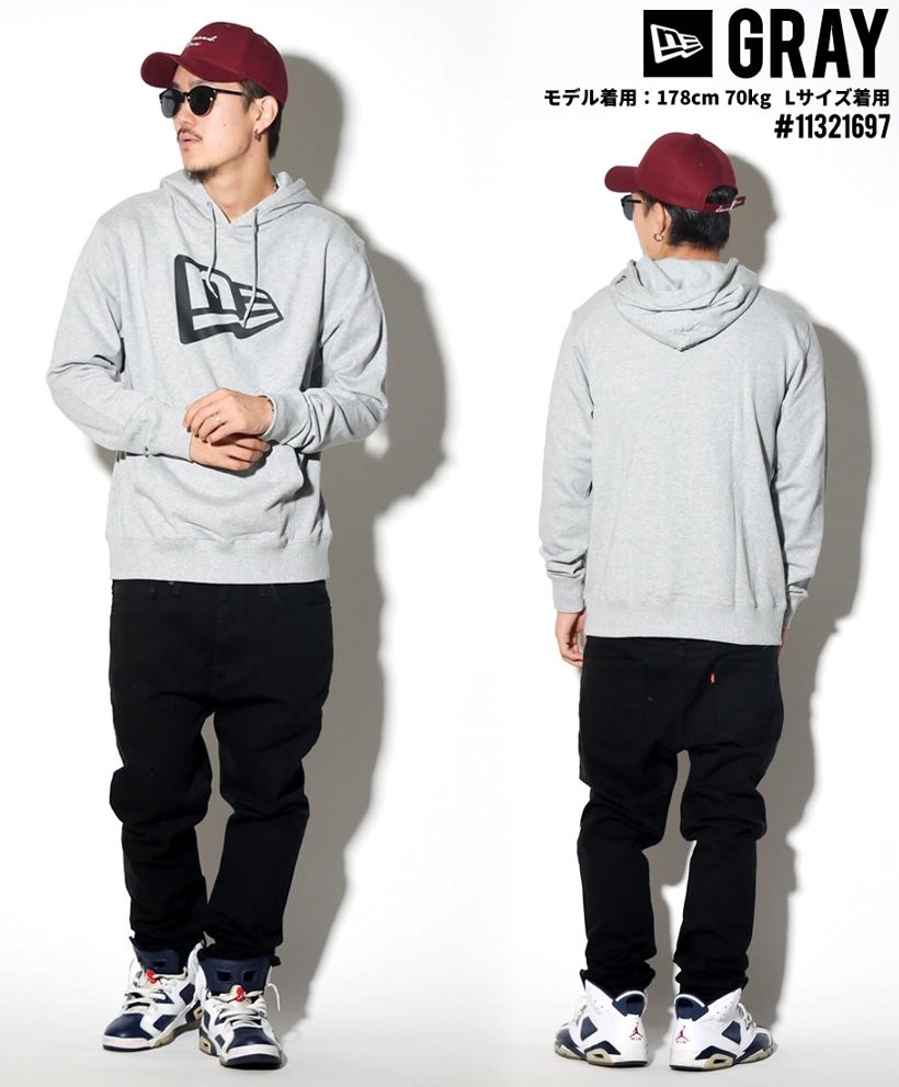 ニューエラ NEWERA プルオーバーパーカー Sweat Pullover Hoodie Flag Logo