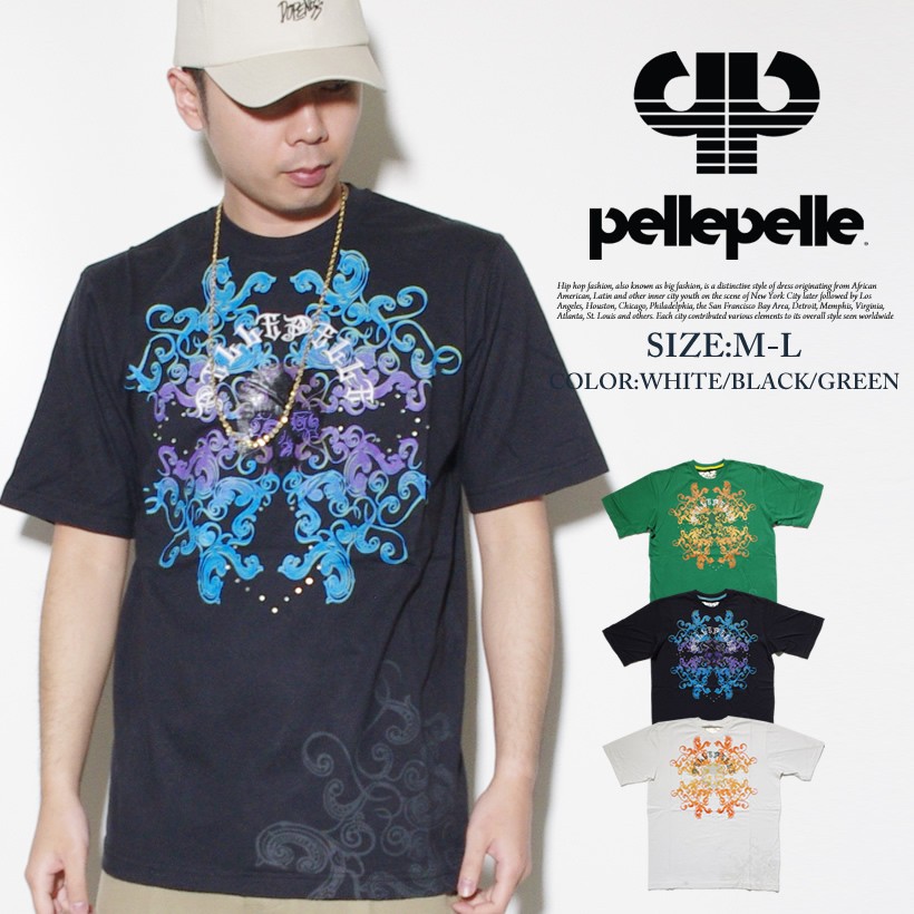 ペレペレ Tシャツ メンズ PELLEPELLE B系 ストリート系 スケーター ファッション 春