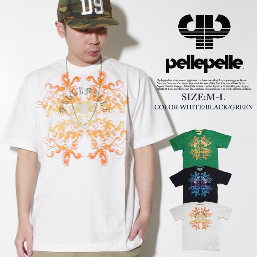 ペレペレ Tシャツ メンズ PELLEPELLE B系 ストリート系 スケーター ファッション 春