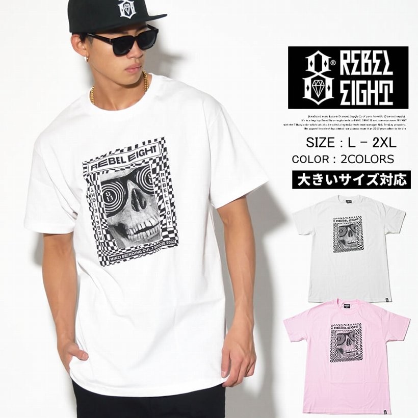 Rebel8 レベルエイト Tシャツ 半袖tシャツ メンズ 西海岸 タトゥー ヒップホップ Hiphop ファッション 通販 Rett093