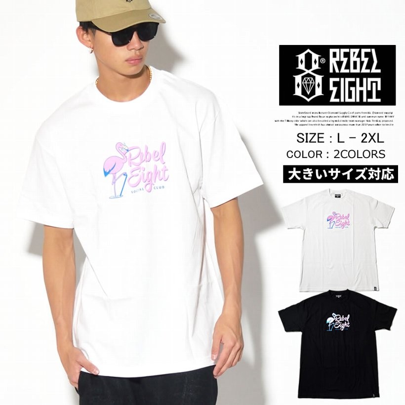 Rebel8 レベルエイト Tシャツ 半袖tシャツ メンズ 西海岸 タトゥー ヒップホップ Hiphop ファッション 通販 Rett103