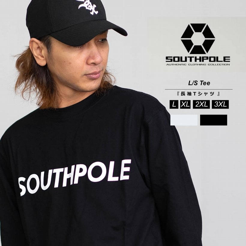 サウスポール SOUTHPOLE tシャツ メンズ 長袖 Tシャツ ロンT メンズ 無地 ストリート アメカジ アメリカ USモデル 大きいサイズ L XL 2XL LL 3L｜dj-dreams｜03