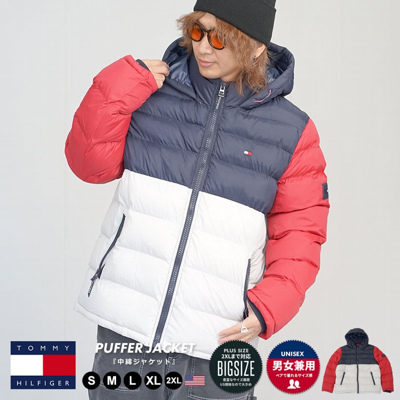 TOMMY HILFIGER メンズ 中綿ジャケット 大きいサイズ ブランド 冬 防寒 おしゃれ U...