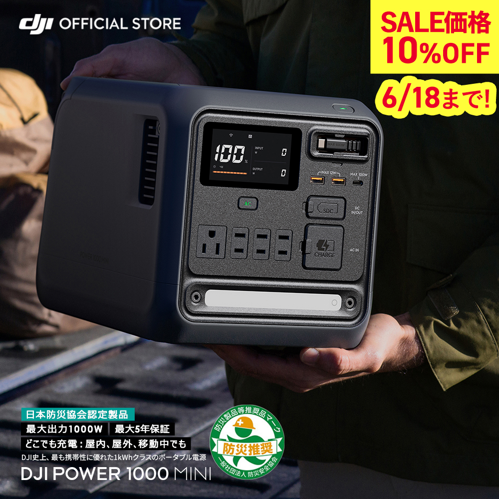 �|�[�^�u���d�� DJI Power 1000 Mini �|�[�^�u�� �o�b�e���[ �R���p�N�g �~�d�r �ƒ�p ���p�d�� ���d�@ �Ԓ��� �h�� Power1000Mini