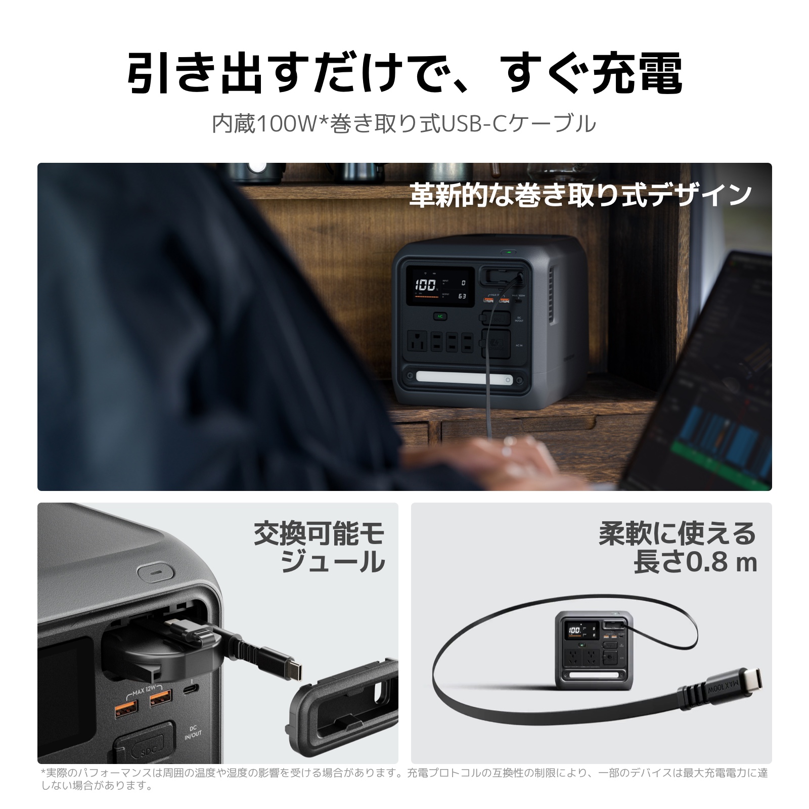 DJI ポータブル電源 DJI Power 1000 Mini ポータブル バッテリー