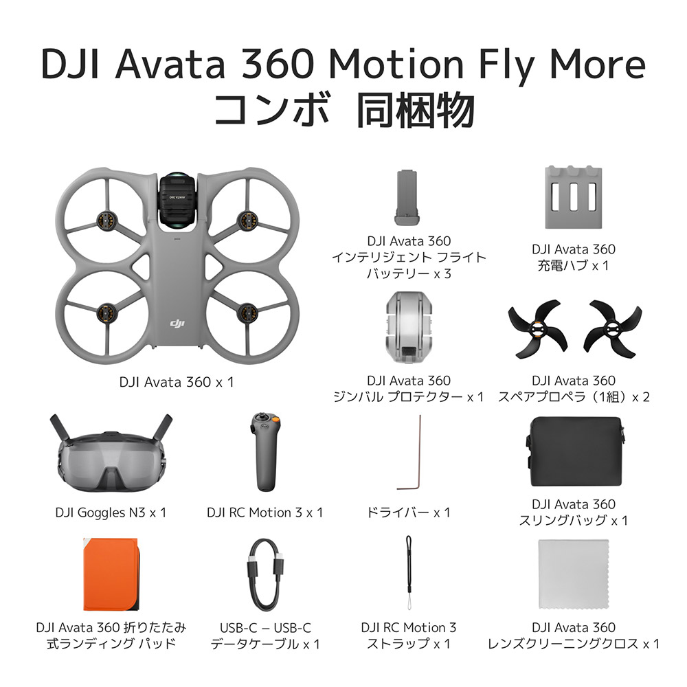 カメラドローン DJI Avata 360 M...の詳細画像2